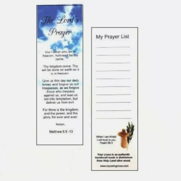 1 LARGE 4" light washed pine wood. handmade, palm worry cross. Meditation - Picture 6 of 11